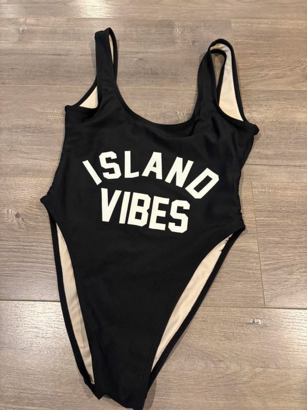 PRIVATE PARTY Black 'Island Vibes' One-Piece Swimsuit